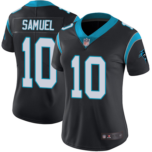 Carolina Panthers Limited Black Women Curtis Samuel Home Jersey NFL Football #10 Vapor Untouchable